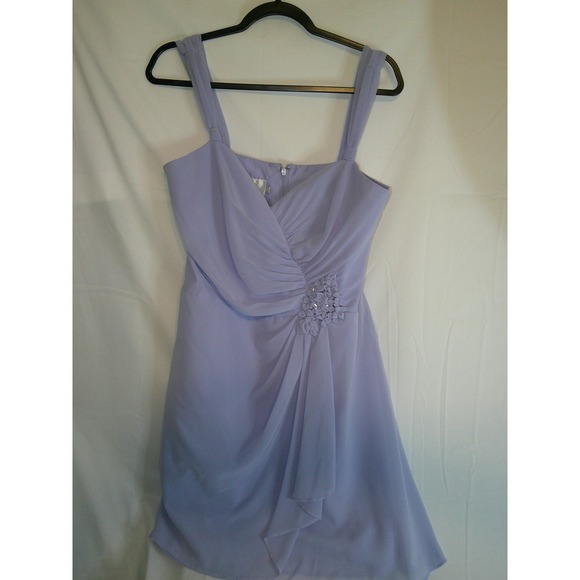 David's Bridal Lavender Purple Bridesmaid Dress Formal Party Event Size 12 - Picture 1 of 3